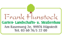 Logo Hunstock, Frank Garten-, Landschafts- u. Straßenbau Hüpstedt