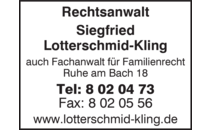 Logo Rechtsanwalt Lotterschmid-Kling Siegfried Penzberg