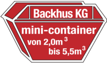 Kundenlogo von Containerdienst Backhus KG Mini-Container Rhein-Main-Taunus
