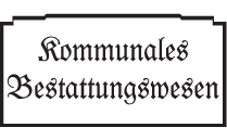 Logo Bestattungswesen Kommunales Bestattungswesen Reichenbach