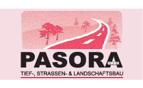 Logo PASORA GmbH Tief-, Strassen- & Landschaftsbau Hoyerswerda