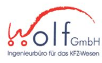 FirmenlogoWolf GmbH (GTÜ Vetragspartner) Ing.Büro für das KFZ-Wesen Nürtingen