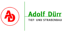 Kundenlogo Baugeschäft Adolf Dürr GmbH & Co. TIEF- UND STRAßENBAU