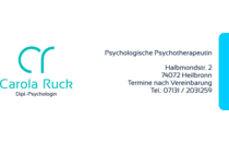 Logo Ruck Carola Dipl. Psychologin Psychol. Psychotherapeutin Heilbronn