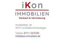 FirmenlogoiKon Immobilienservice Vermietung & Verkauf ...seit 1999 Leinfelden-Echterdingen