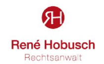 FirmenlogoRechtsanwalt Herr René Hobusch Leipzig