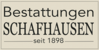 Kundenlogo von Bestattungen Schafhausen