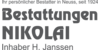 Kundenlogo von Beerdigungen Nikolai