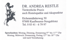 Kundenlogo von Dr. Andrea RestleTierärztliche Praxis