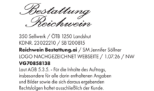 Kundenlogo von Bestattung Reichwein