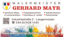 Kundenlogo von Malermeister Gerhard Mayr
