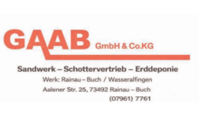 Kundenlogo von Gaab GmbH & Co. KG Sandwerk, Schottervertrieb,  Erddeponie