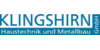Kundenlogo von Klingshirn Haustechnik und Metallbau GmbH