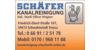 Kundenlogo von Kanalreinigung Schäfer Inh. Mark Oliver Wagner