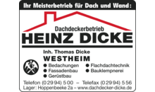 Kundenlogo von Heinz Dicke Dachdeckerbetrieb Inh.Thomas Dicke e. K.