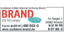 Kundenlogo von Brand GmbH * Die Entsorger *