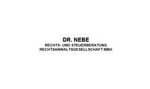 Kundenlogo von Dr. Nebe Rechts- und Steuerberatung Rechtsanwaltsgesellschaft mbH