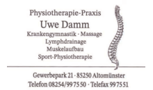 Kundenlogo von Damm Uwe Physiotherapiepraxis