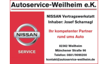 Kundenlogo von Autoservice-Weilheim e.K. Inhaber: Josef Scharnagl