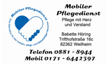 Kundenlogo von Mobiler Pflegedienst Inh. Babette Höring