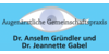 Kundenlogo von Augenärztliche Gemeinschaftspraxis Dr. Anselm Gründler & Dr. Jeannette Gabel