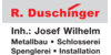 Kundenlogo von R. Duschinger Inh. Josef Wilhelm e. K. Schlosserei + Heizungsbau