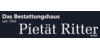 Kundenlogo von Ritter Bestattungshaus Pietät GmbH