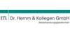Kundenlogo von ETL Dr. Hemm & Kollegen GmbH Steuerberatungsgesellschaft