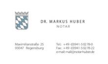 Kundenlogo von Notar Dr. Markus Huber