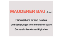 Kundenlogo von Mauderer Bau GmbH