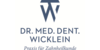 Kundenlogo von Zahnrarzt DR. Wicklein