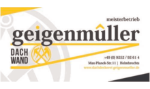 Kundenlogo von Geigenmüller Dach + Wand GmbH & Co. KG