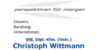 Kundenlogo von Dipl.Kfm. Christoph Wittmann Steuerberater