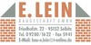 Kundenlogo von E. Lein Baugeschäft GmbH