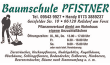 Kundenlogo von Baumschule Pfistner