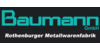 Kundenlogo von Baumann GmbH Rothenburger Metallwarenfabrik