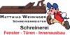 Kundenlogo von Schreinermeister Matthias Weidinger