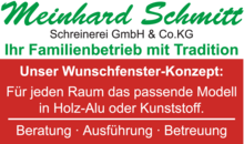 Kundenlogo von Meinhard Schmitt Schreinerei GmbH & Co KG