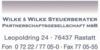 Kundenlogo von Wilke & Wilke Steuerberater Partnerschaftsgesellschaft mbB
