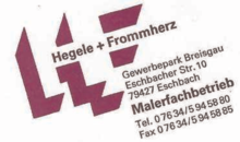 Kundenlogo von Hegele + Frommherz GbR
