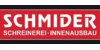 Kundenlogo von Schmider Schreinerei - Innenausbau
