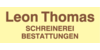 Kundenlogo von Leon Thomas Schreinerei, Bestattungen