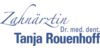 Kundenlogo von Dr. Tanja Rouenhoff Zahnärztin
