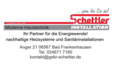 Kundenlogo von Schettler Installation
