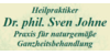 Kundenlogo von Heilpraktiker Dr. phil. Sven Johne - Praxis für naturgemäße Ganzheitsbehandlung