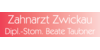 Kundenlogo von Zahnarzt Zwickau Dipl.-Stom. Beate Taubner