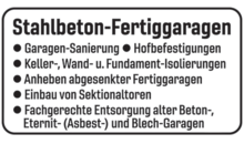 Kundenlogo von Limmer Fertiggaragen GmbH