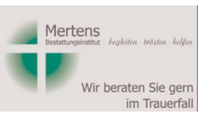 Kundenlogo von Mertens Bestattungsinstitut