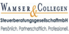 Kundenlogo von Wamser & Collegen Steuerberatungsgesellschaft mbH