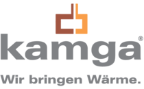 Logo kamga kaminöfen. gartenkamine. Dresden